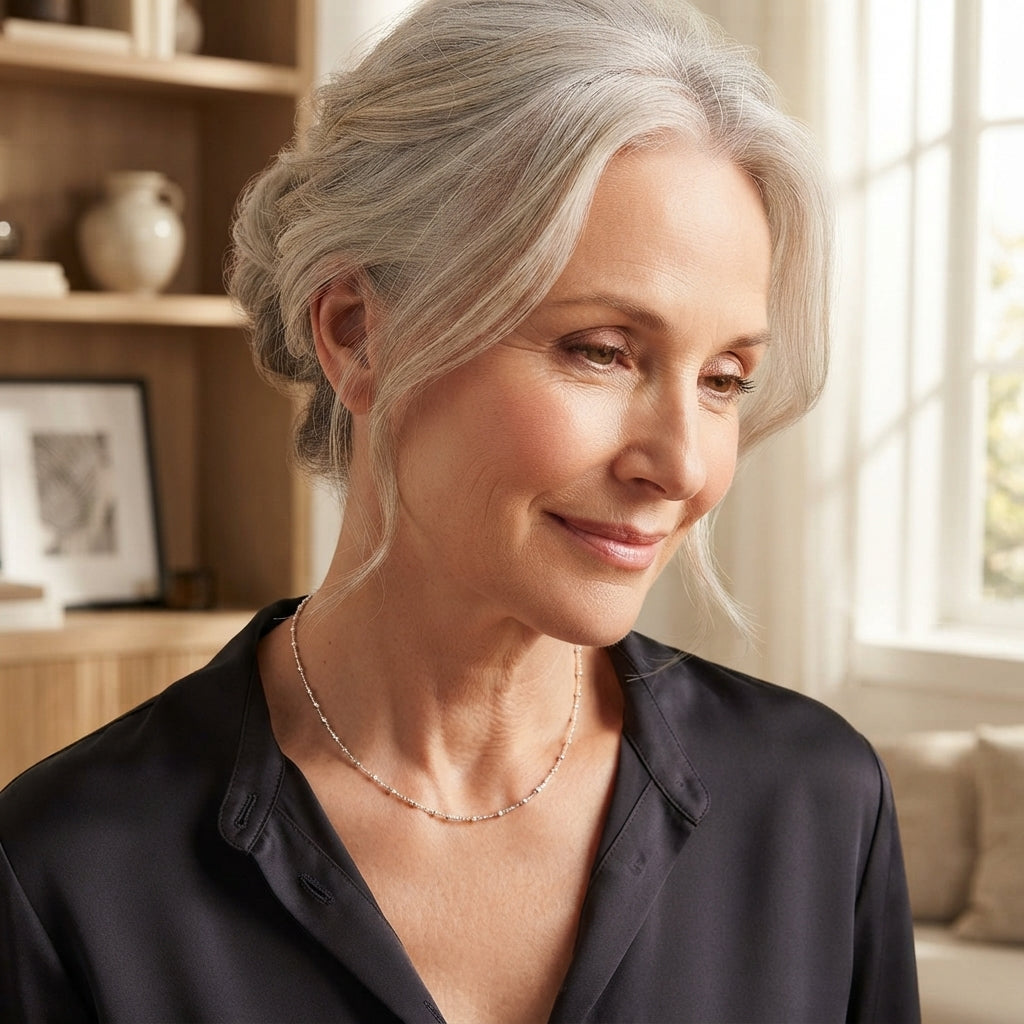 The Silver Bead Necklace