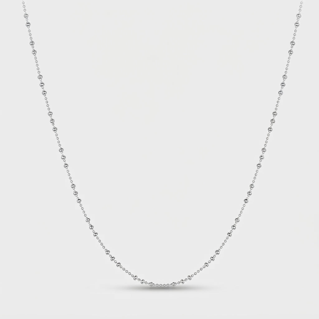 The Silver Bead Necklace