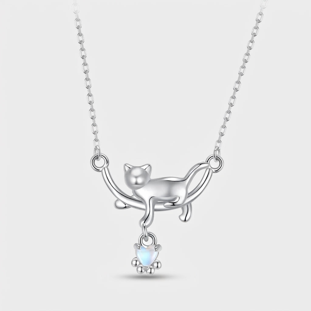 The Moonlit Cat Necklace