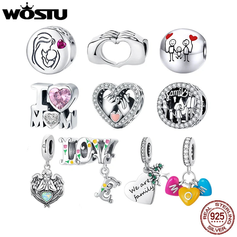 The Family Heart Charms