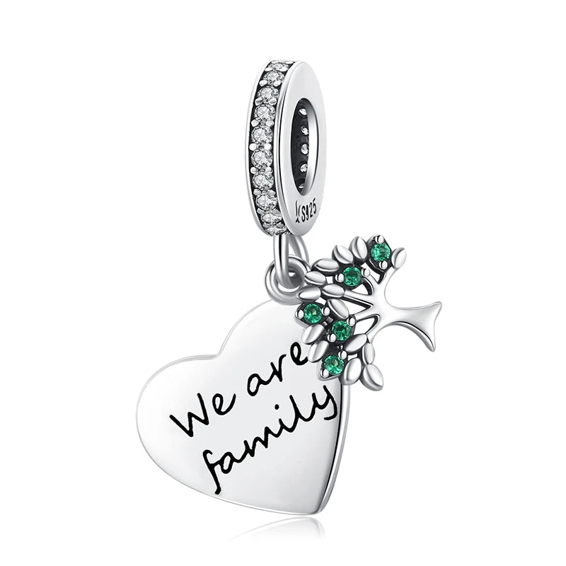 The Family Heart Charms