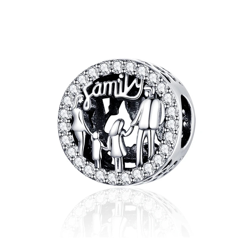 The Family Heart Charms